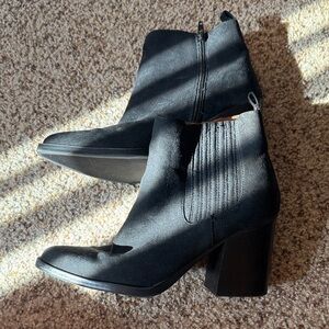 Madden Girl Black Ankle Booties